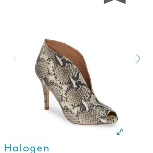 NWOT Halogen Rowen Leather Bootie